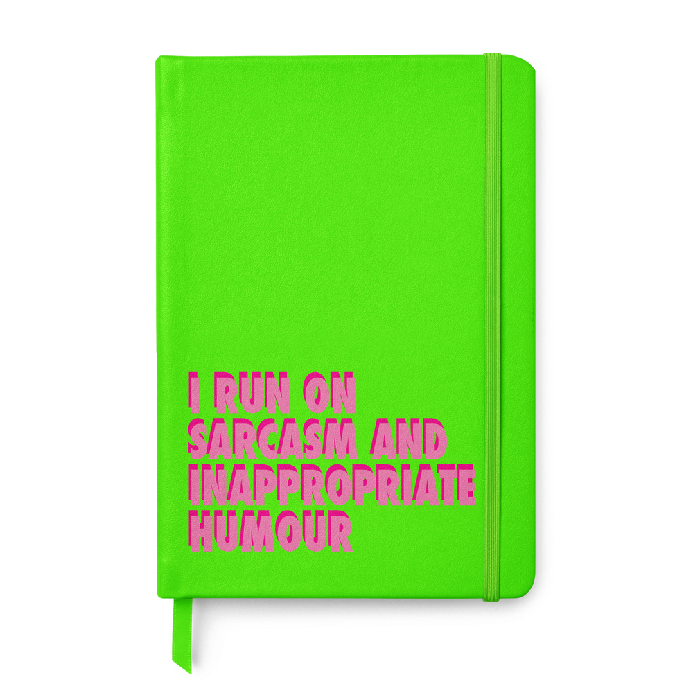 I Run On Sarcasm Leather Style Notebook #2 image